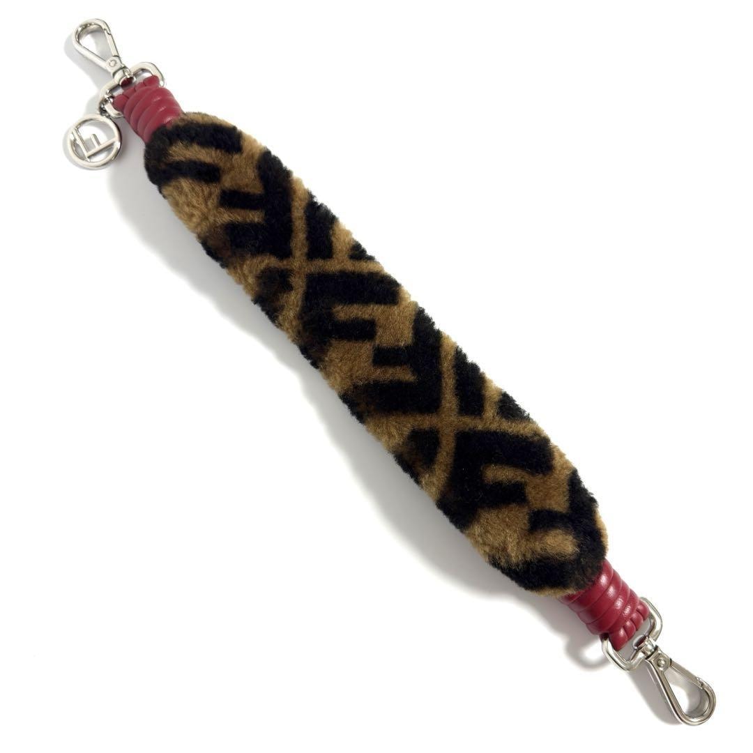 【美品】フェンディ　ハンドバッグ用　ストラップ　ユー　ミニ　ハンドル　ムートン