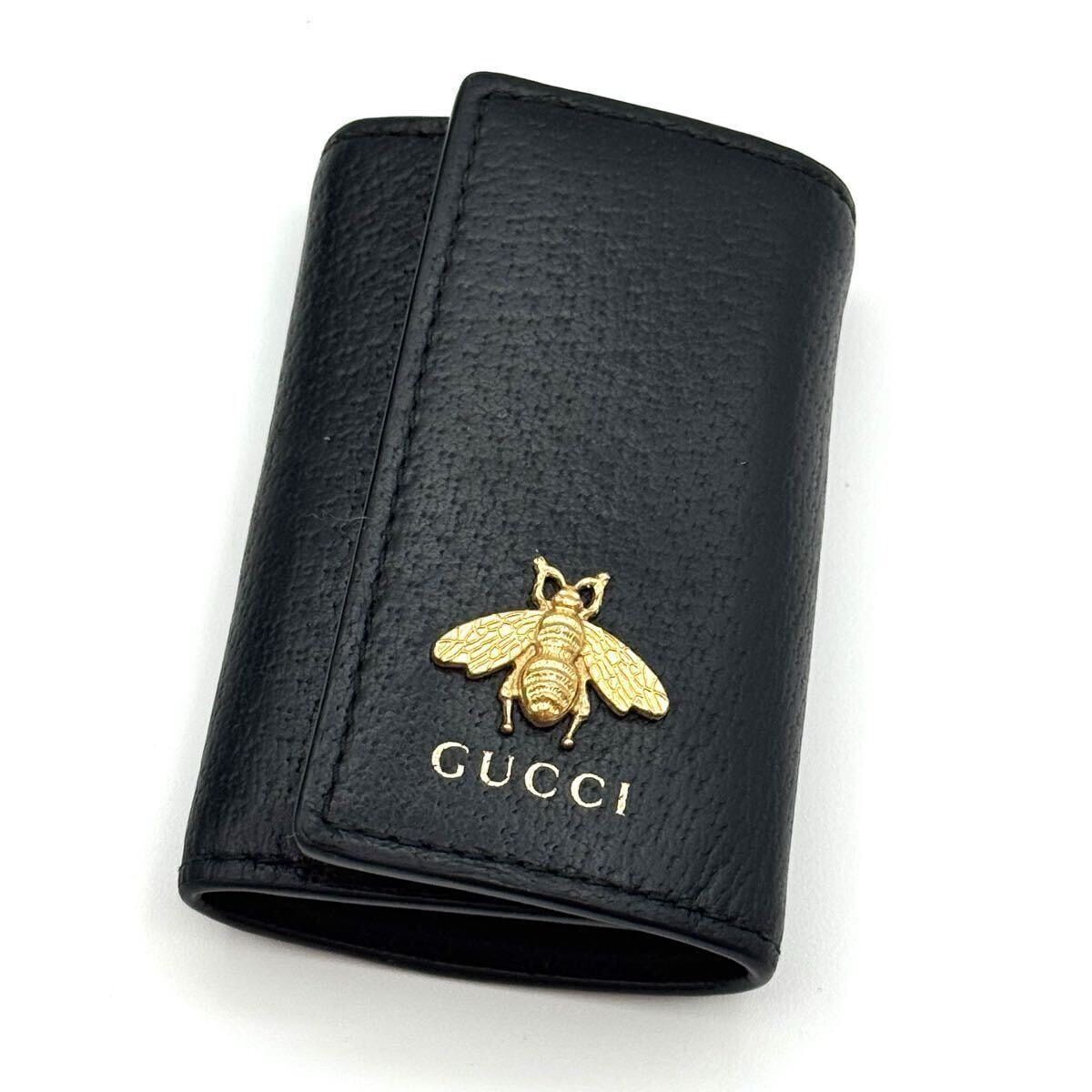 やや傷や汚れあり】GUCCI ビー 蜂 アニマリエ 6連 キーケース 110572の