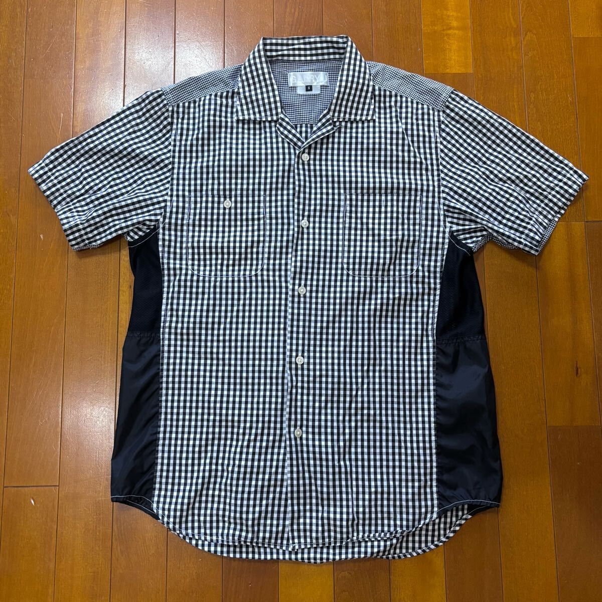 希少！GANRYU COMME des GARCONS 異素材半袖開衿シャツ