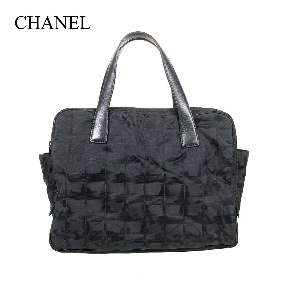 シャネル ニュートラベルライン 2ポケット 中型 ビジネスバッグ ブリーフバッグ ハンドバッグ