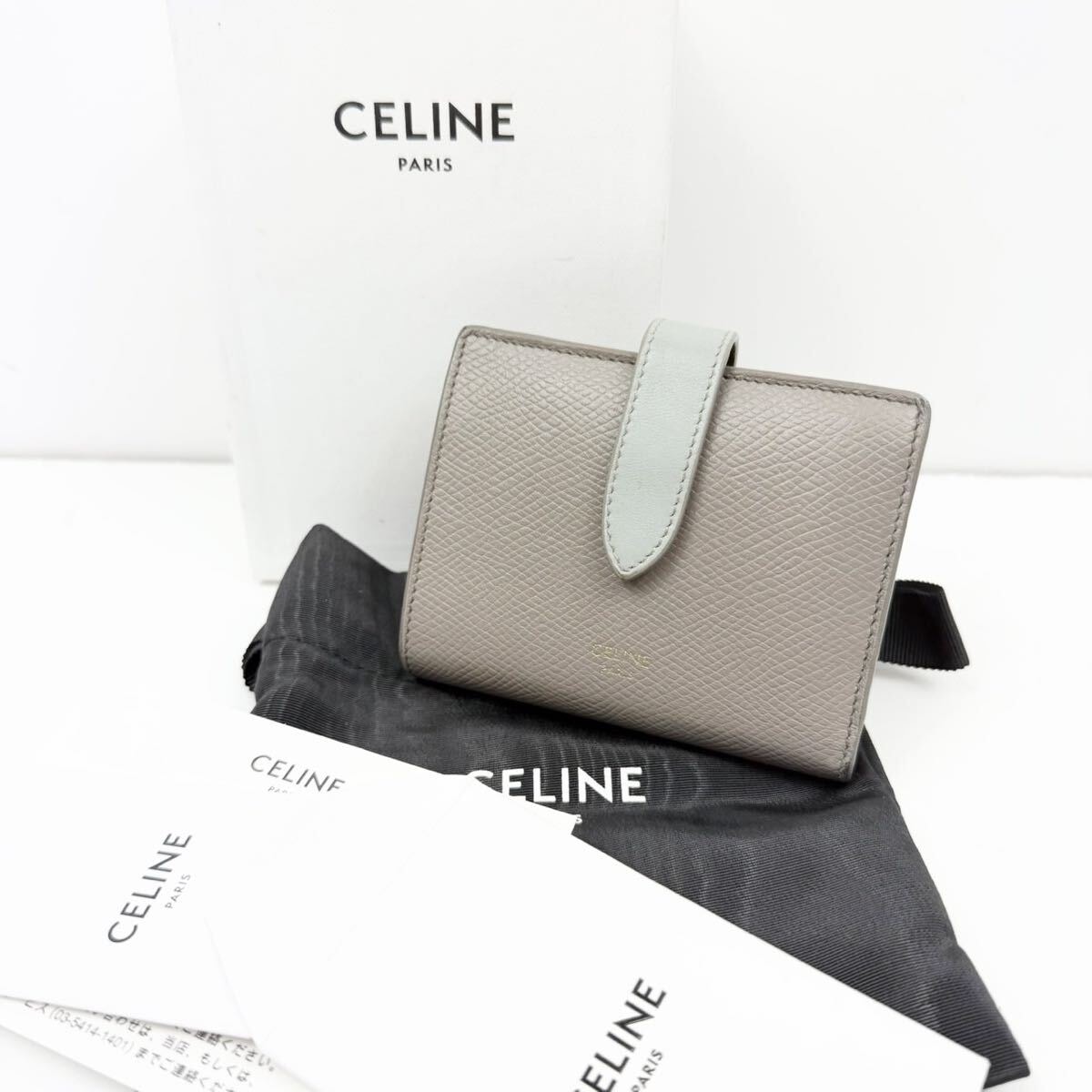 CELINE セリーヌ ミニウォレット 二つ折り 財布バイカラー 