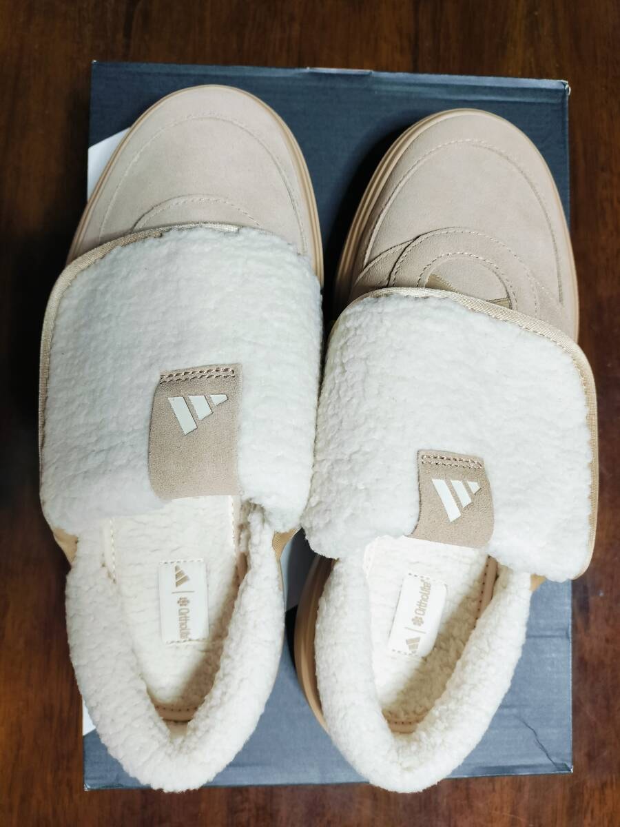 アディダス　ボア付き サンダル　ウォームサンド　24.5 正規品 韓国限定】adidas アディダス24.5㎝ ボア付き サンダル ブラウン