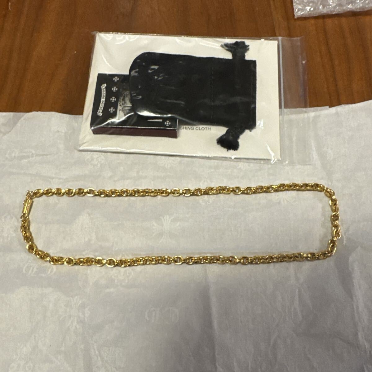 ★★製品説明★★ブランド：クロムハーツ 22K、留め具14Kカラー:ゴールド重量：50.6gサイズ(約)：全長46.7cm(首回り45.3cm)　　　　　