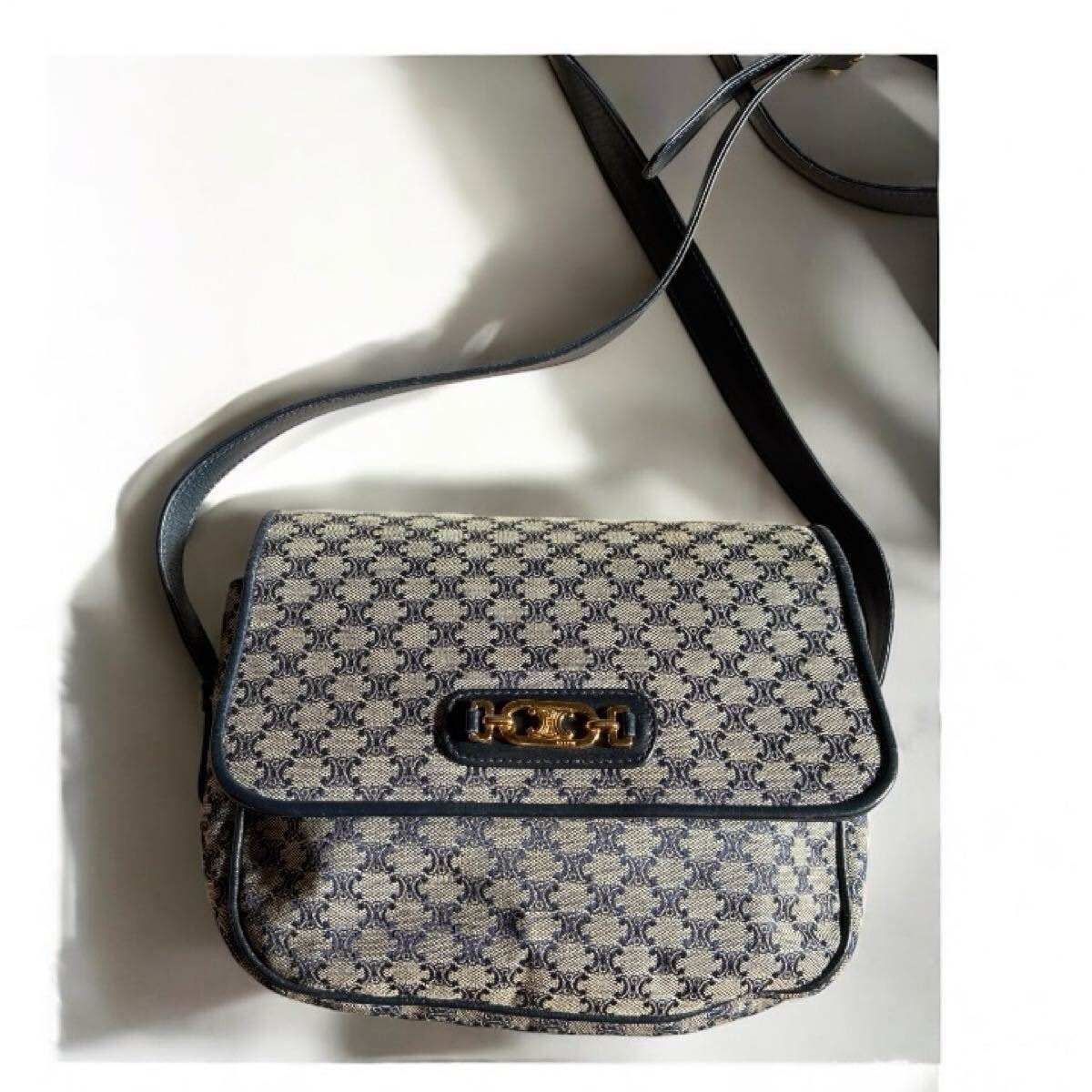 CELINE セリーヌ　マカダム　ポシェット　バッグ ヴィンテージ