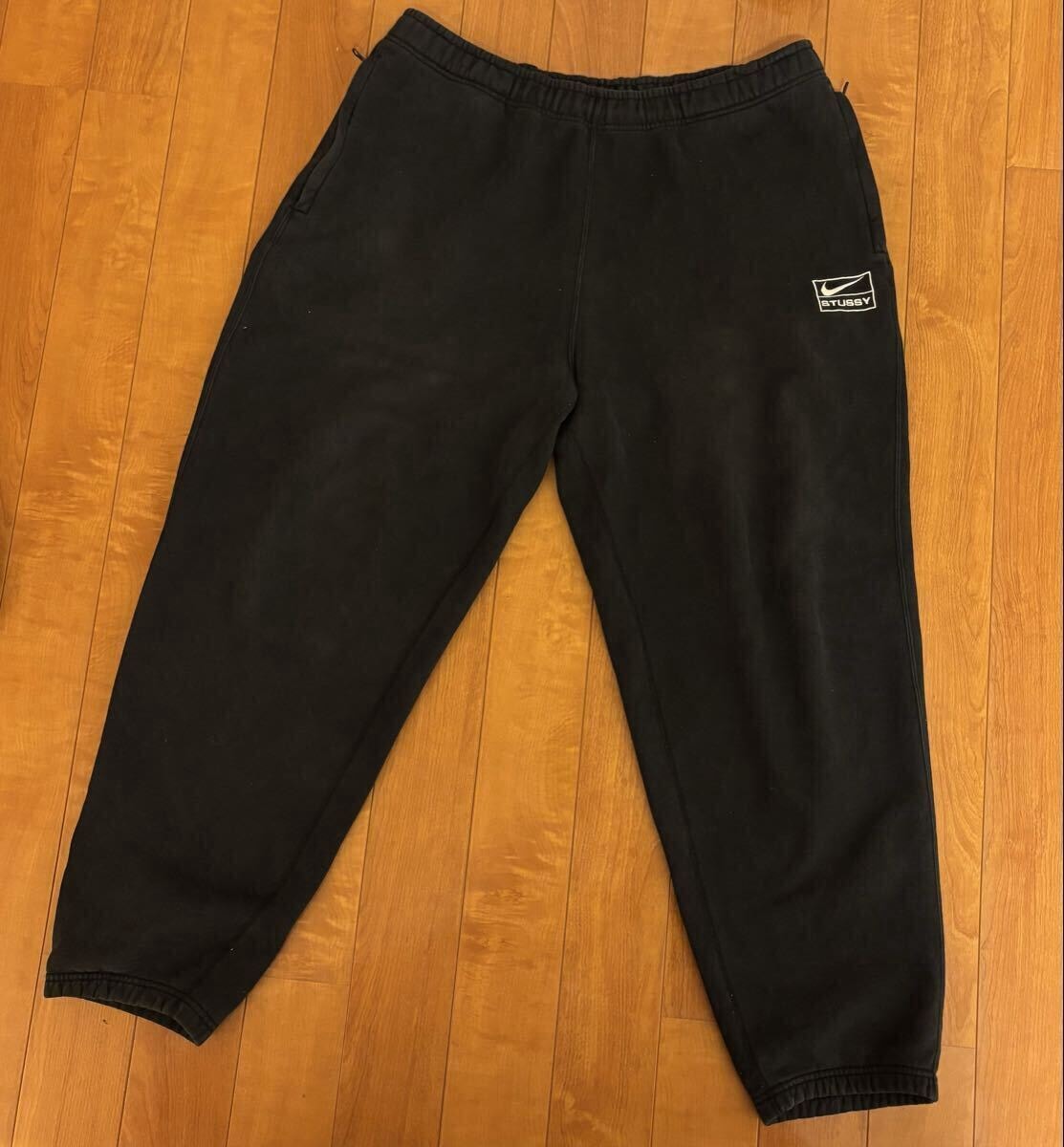 XL NIKE STUSSY スウェットパンツ 黒 ブラック ナイキ ステューシー スウェット パンツ 