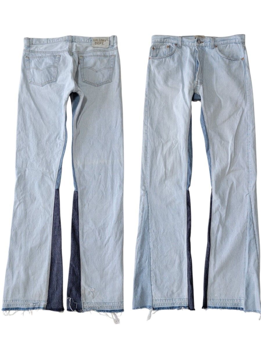 定価約119,800円 タグ付 USA製 GALLERY DEPT. ギャラリーデプト 90210 リーバイス 再構築 Levi's フレアデニム 33 ジーンズ XL