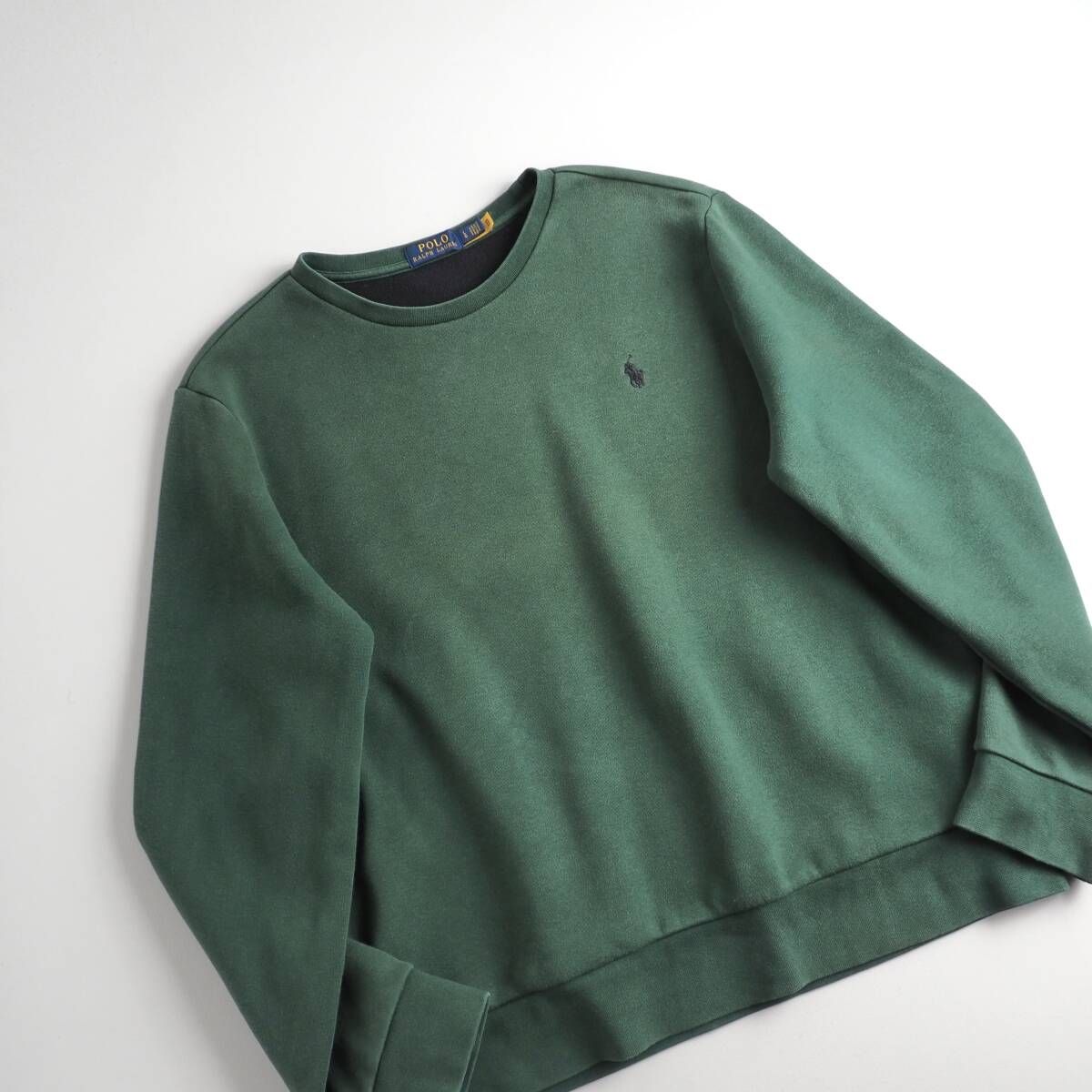 ラルフローレン　Ralph Lauren　正規品　スウェット　トレーナー　グリーン　メンズ　美品