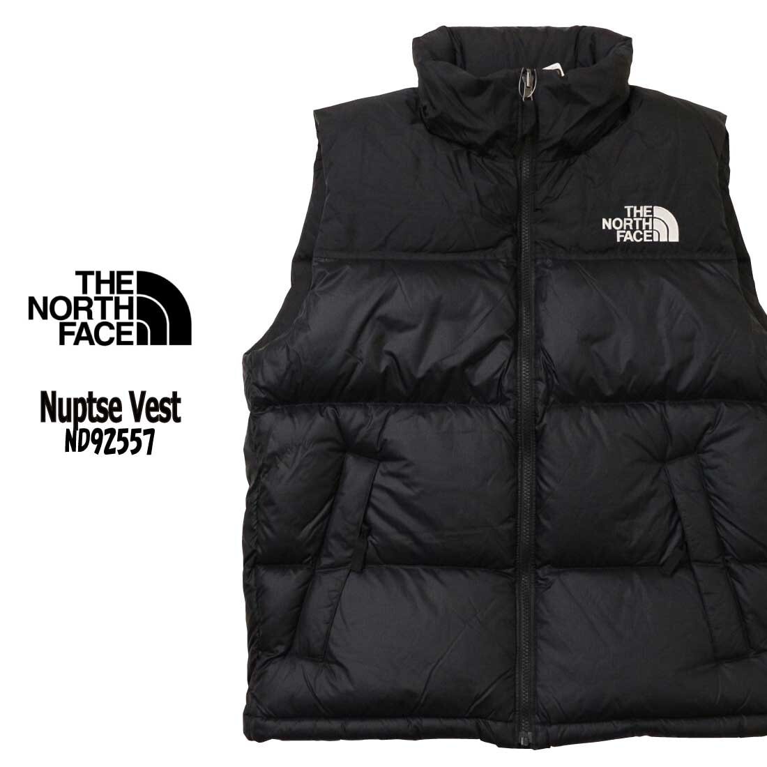 M　ノースフェイス　ヌプシベスト　ND92557　黒　K　ブラック　THE NORTH FACE　ダウンベスト　NUPTSE VEST　送料無料　新品