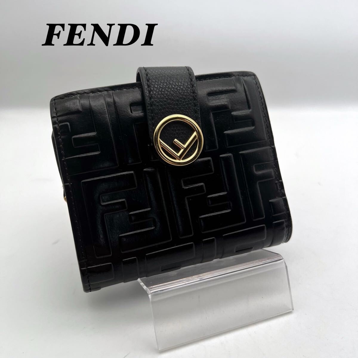フェンディ FFキューブ 財布 レザー 