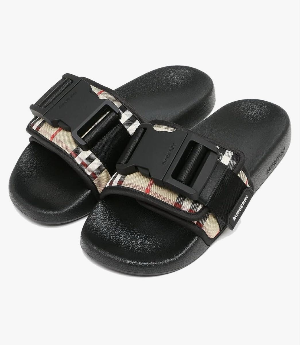 BURBERRY バーバリー　ベージュ　ノバチェック　ストラップ　サンダル　サイズ43