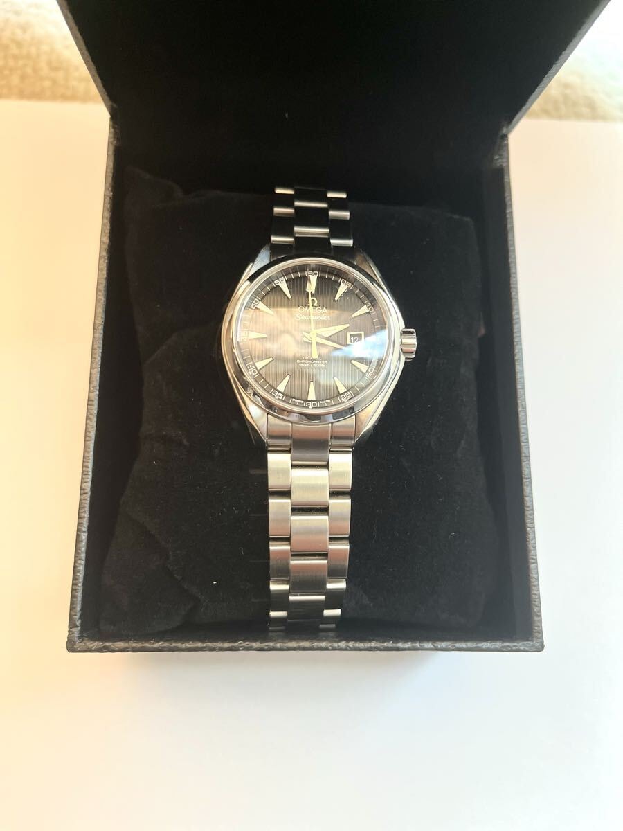 オメガ シーマスター アクアテラ 自動巻き 231.10.34.20.01.001 ボーイズ 使用感小 超美品 OMEGA CO-AXIAL 8520