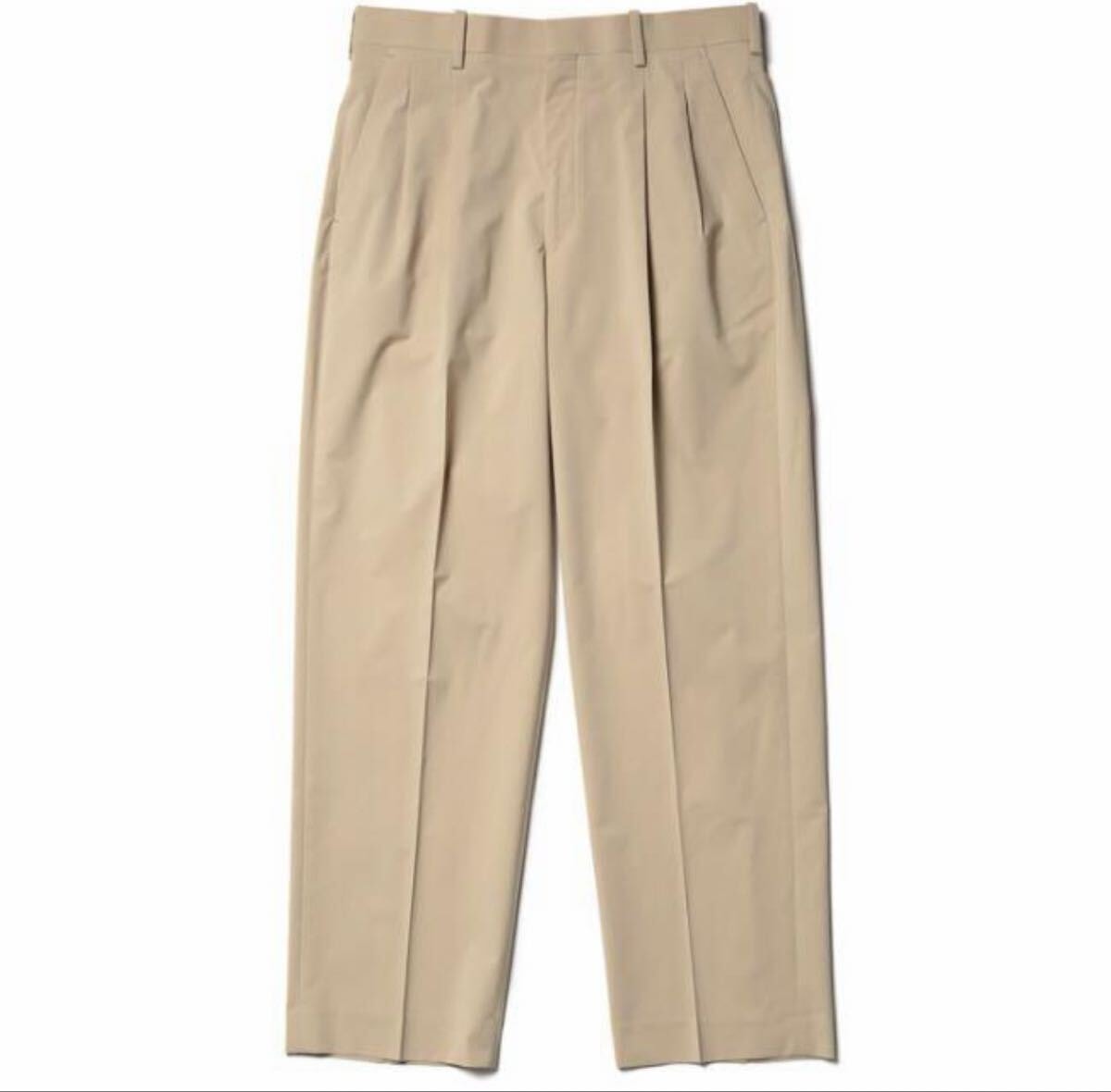 定価2.8万 N.HOOLYWOOD エヌハリウッド ツータックワイドテーパード ベージュスラックス ベージュ パンツ 1201-pt11-031 38