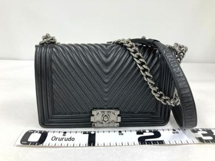 【良品】CHANEL ボーイシャネルチェーンショルダー PM25060550