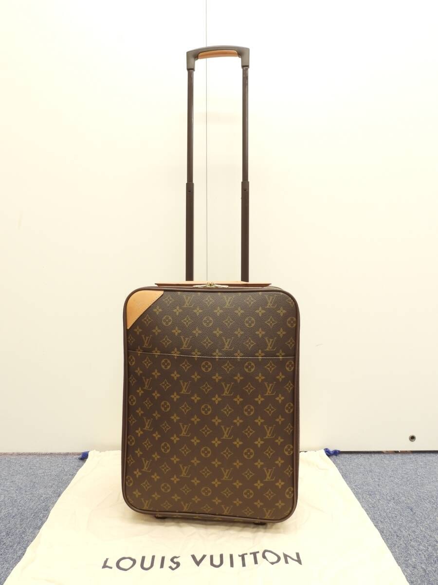 ルイヴィトン ペガス50 M23251 モノグラム 旅行用キャリーバッグ小 トロリーバッグ 美品@SP0091