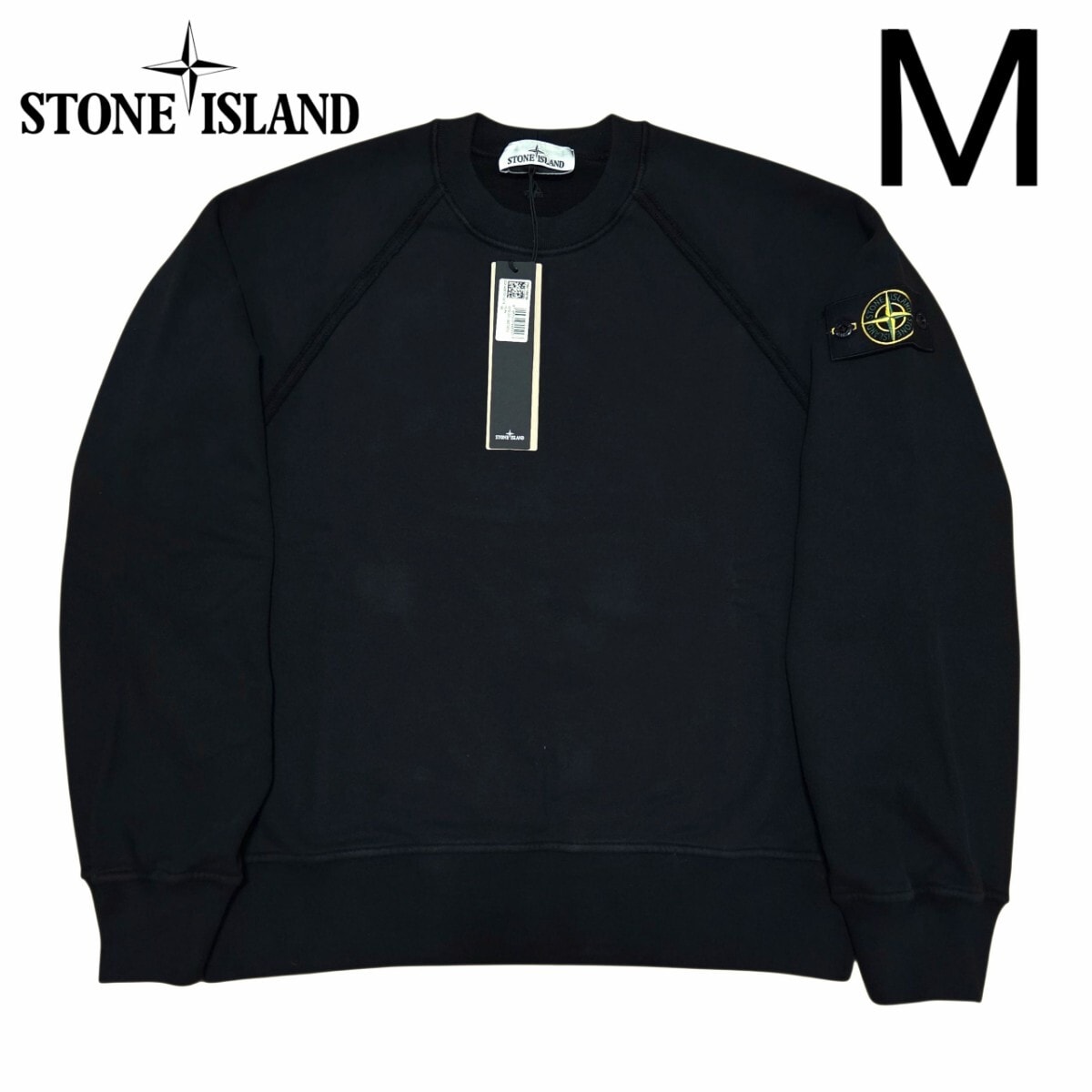 【新品】STONE ISLAND クルーネック スウェット ブラック M