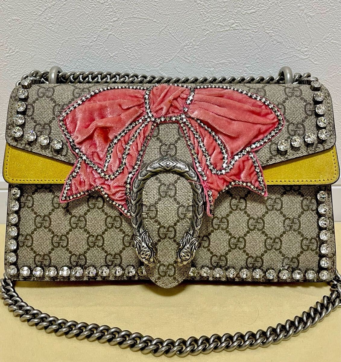 D (傷や汚れあり)】GUCCI グッチ ディオニュソス チェーンウォレット