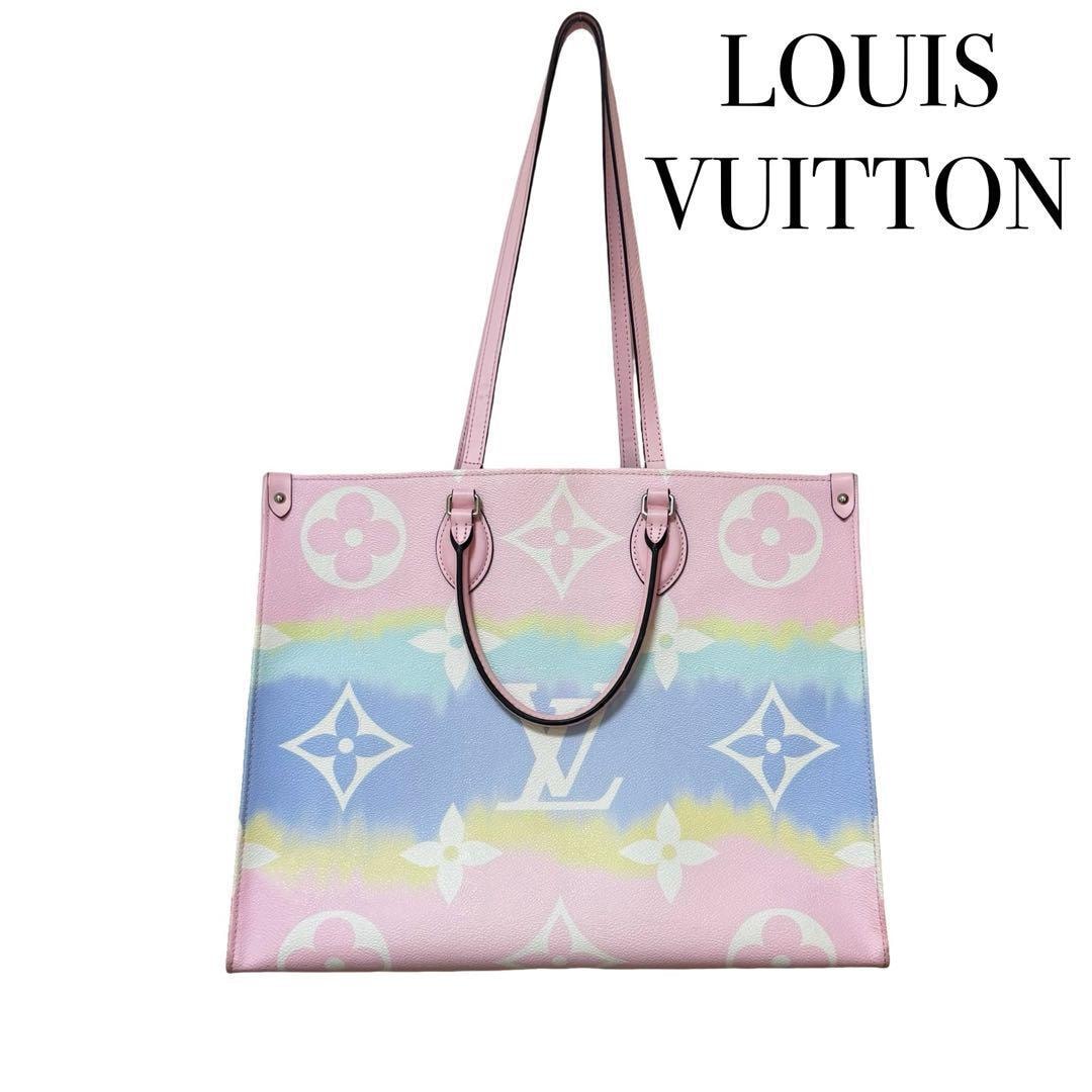 LOUISVUITTON ルイヴィトン 限定 2WAY トートバッグ ショルダーバッグ モノグラムジャイアント オンザゴーGM バイザプール レディース