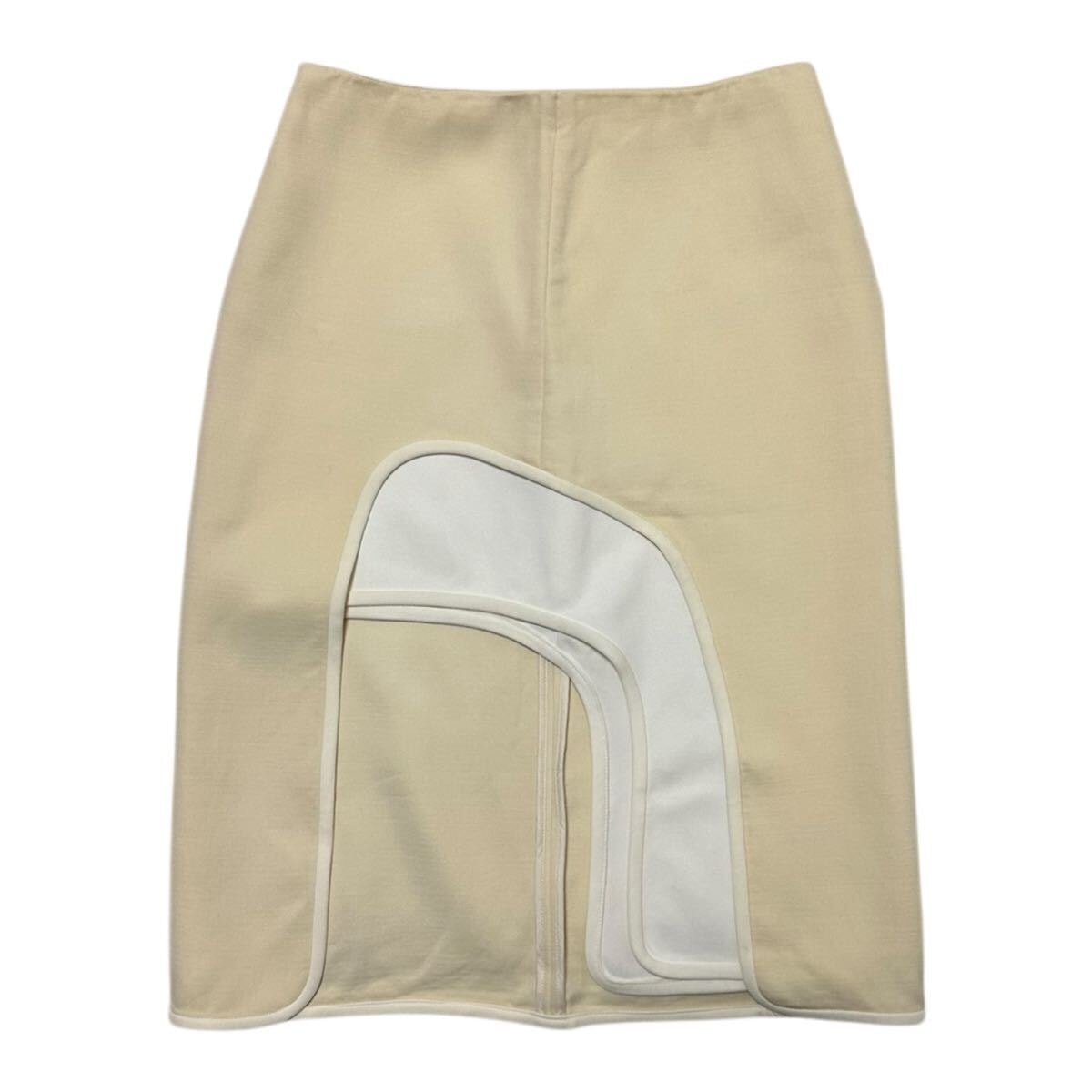 ルイヴィトン 2017年 リゾート ハイウエスト アシンメトリー 膝丈スカート