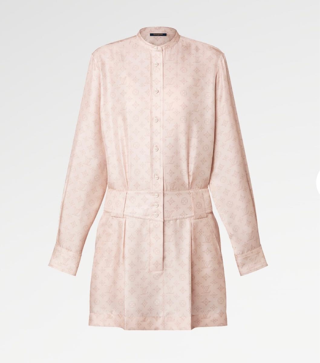 【未使用】ルイヴィトン マヒナモノグラムシャツドレス 