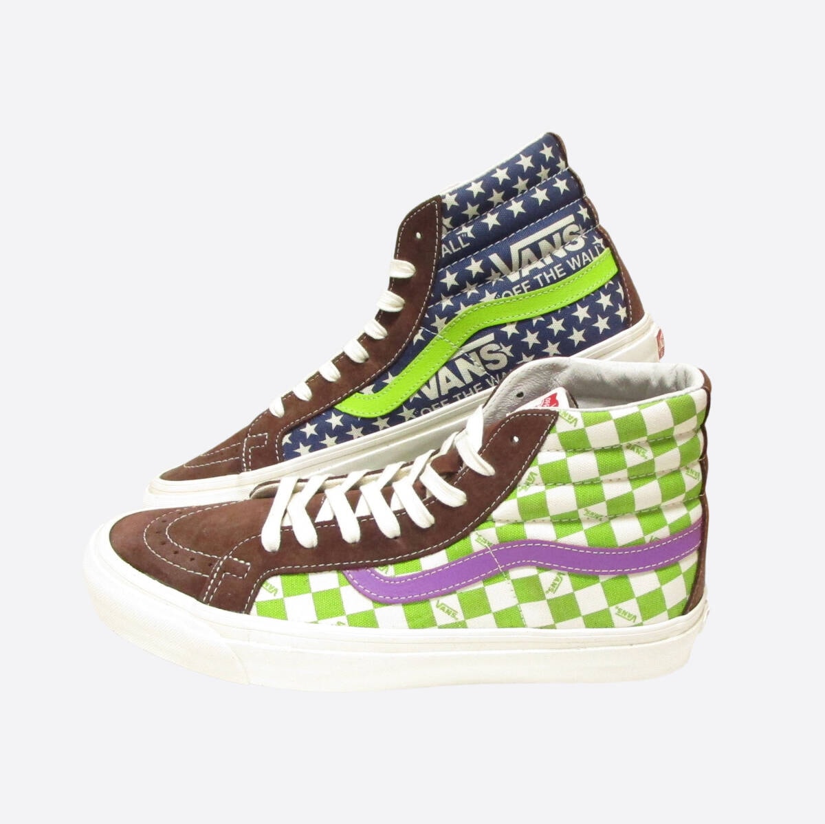 ★SALE★VANS VAULT/バンズヴォルト★OG SK8-HI LX (Suede Canvas)Potting Soil/Lime Green/10.5/28.5cm)