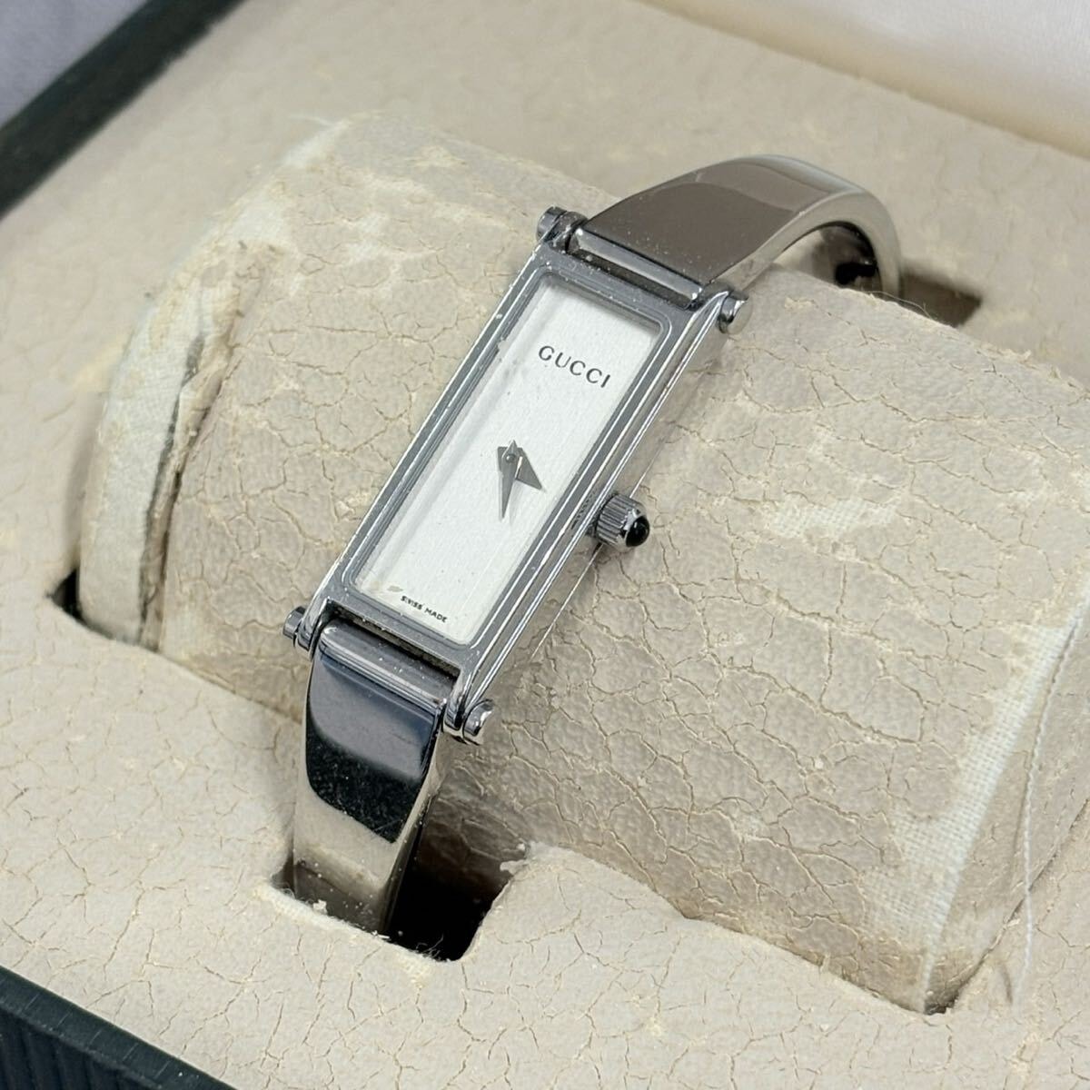 電池新品 [鑑定済] グッチ GUCCI レディース 腕時計 3000.2.L 黒 