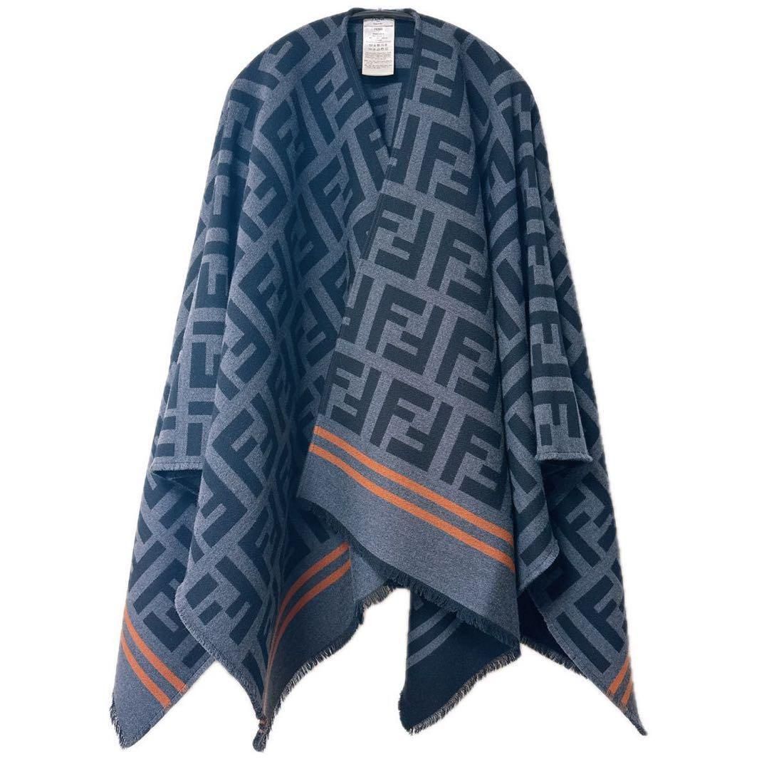 ⭐️お値下げ　FENDI 大判ストール　カシミヤ　チンチラ　フラワーモチーフ ⭐️お値下げ FENDI 大判ストール カシミヤ チンチラ フラワー