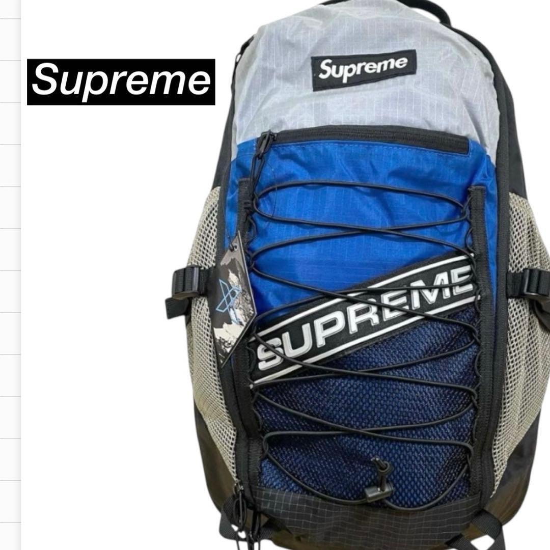 【新品】Supreme シュプリーム　Backpack バックパック デイパック　リュック　3Dロゴ マルチカラー　ブルー系　 FW23　タグ付き