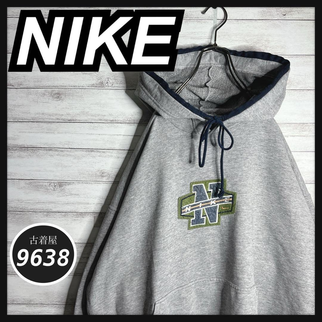 C (やや傷や汚れあり)】【入手困難!!】ナイキ 刺繍ロゴ ゆるだぼ 白
