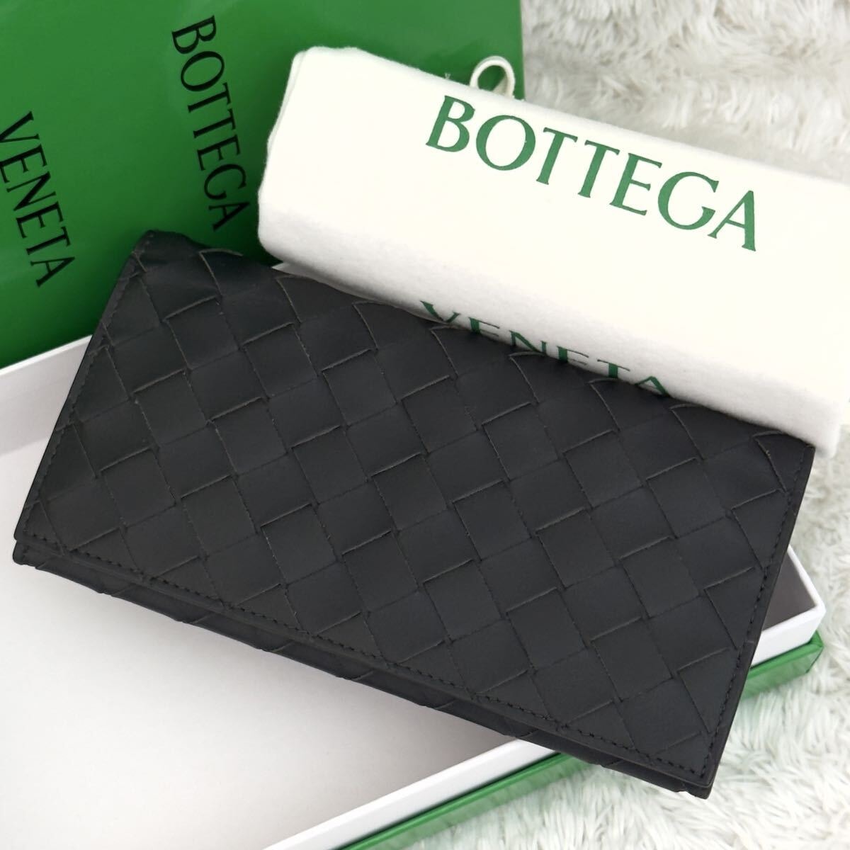 ☆新品級☆RFID内蔵 BOTTEGA VENETA ボッテガ イントレチャート ボッテガヴェネタ ICチップ