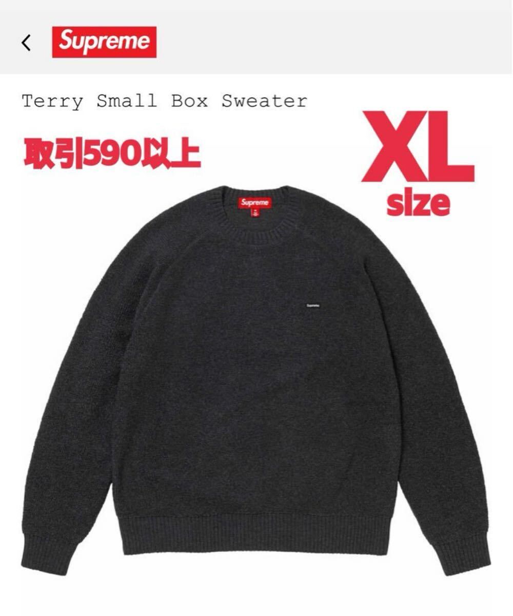 Supreme 2024FW Terry Small Box Logo Sweater Black XLサイズ シュプリーム テリー スモール ボックス セーター ブラック X-Large