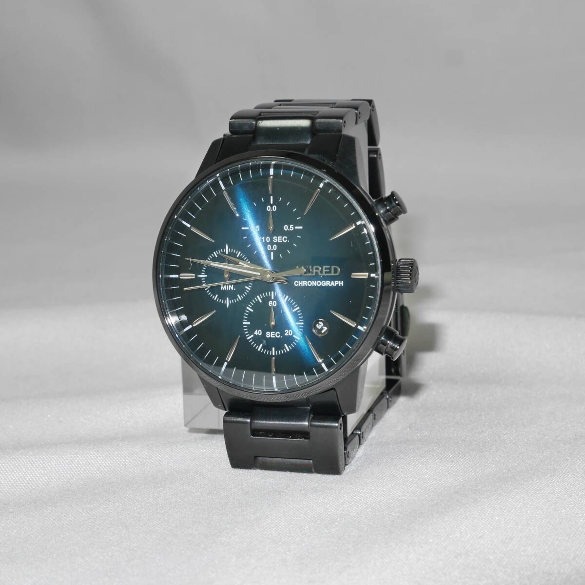 送料無料 美品 WIRED SEIKO VD57-KJD0 クロノグラフ ワイアード 腕時計 セイコー 電池新品 手首廻り17cm