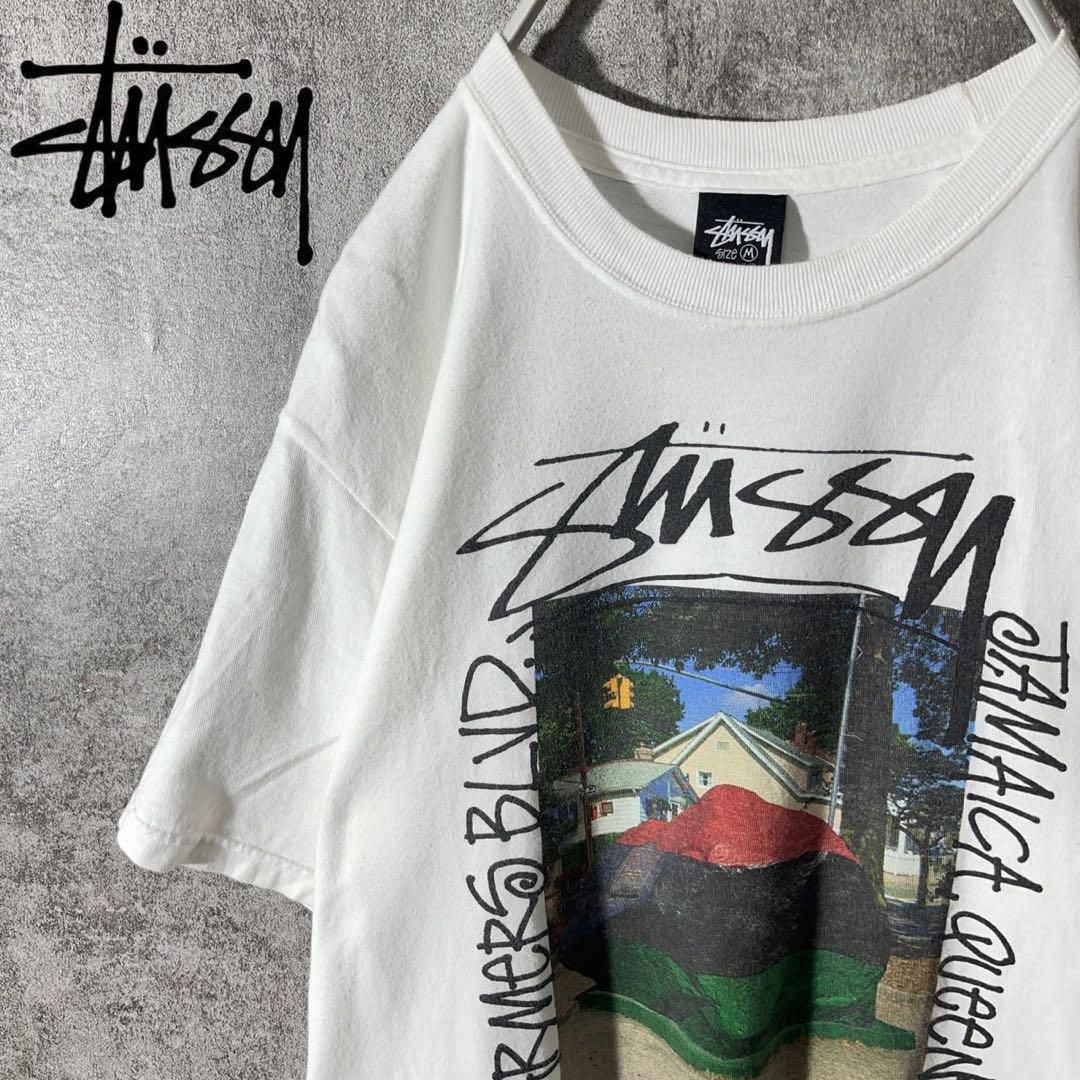 [大人気]　ステューシー　Tシャツ　即完売　ストックロゴ　フォトT　存在感◎