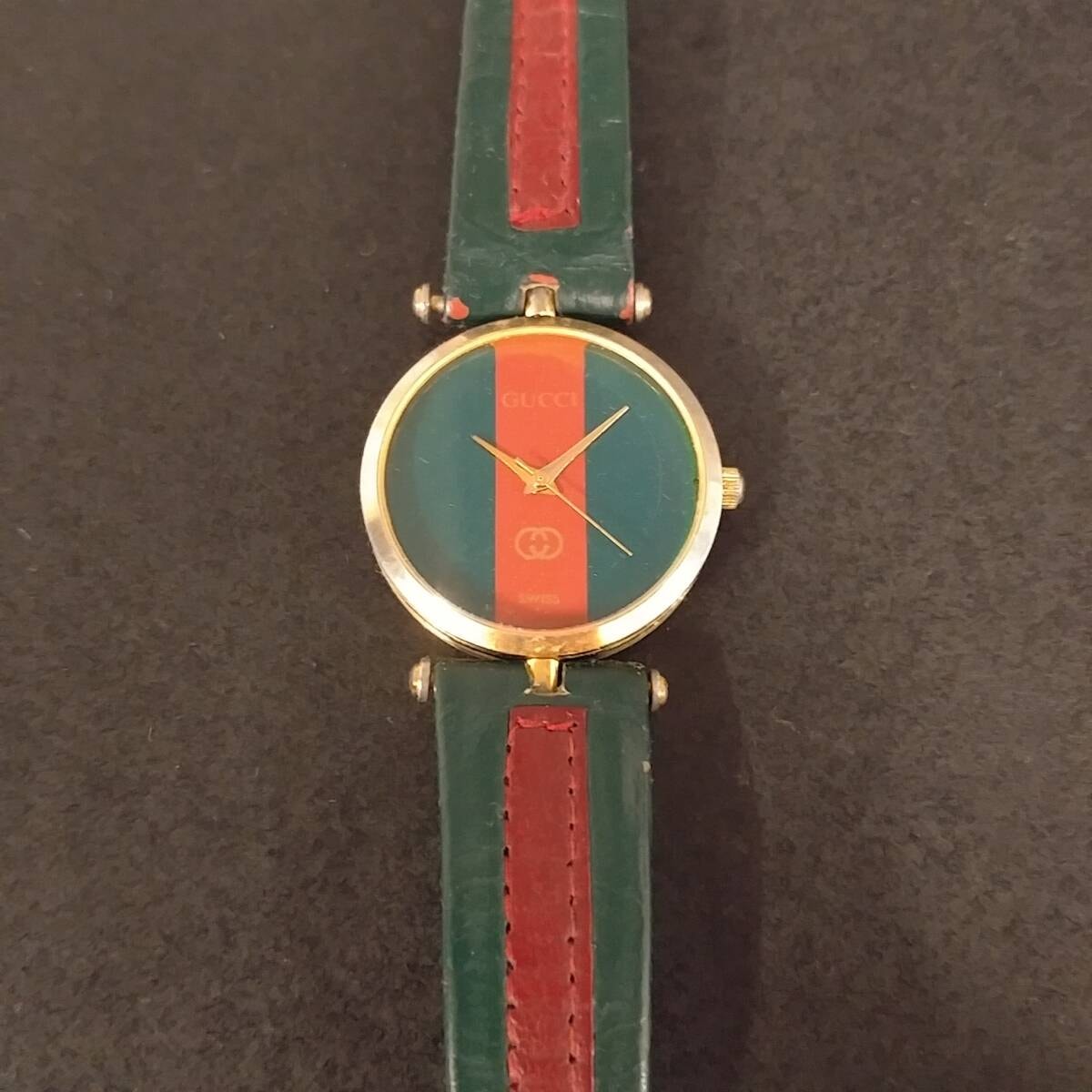 GUCCI グッチ シェリーライン ユニセックス 時計 現在不動 現状渡し