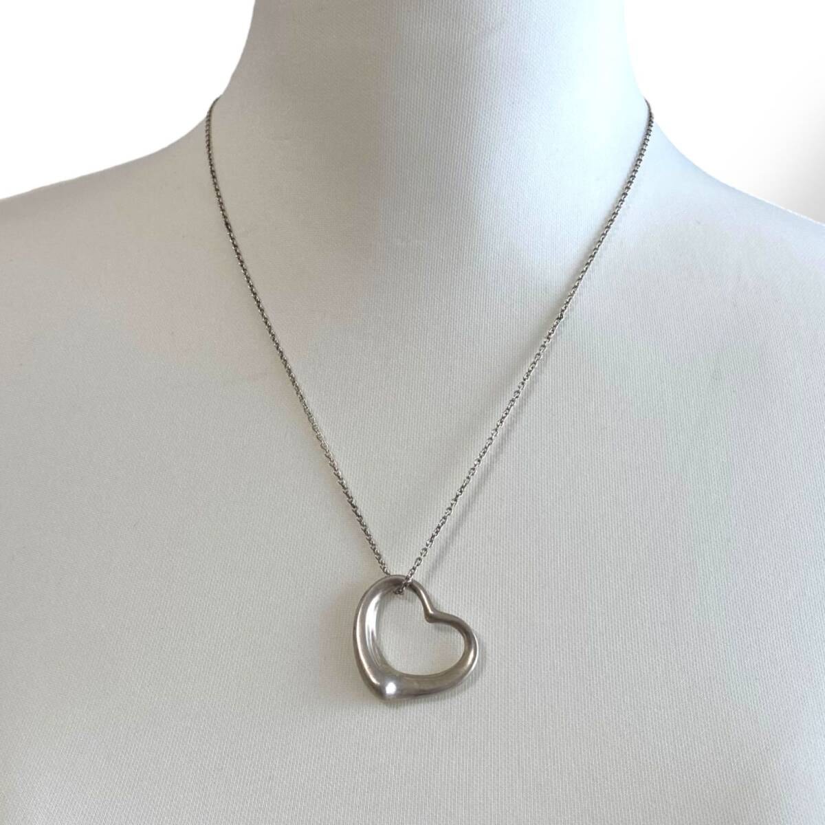 美品　Tiffany ティファニー　ネックレス　シルバー　オープンハート