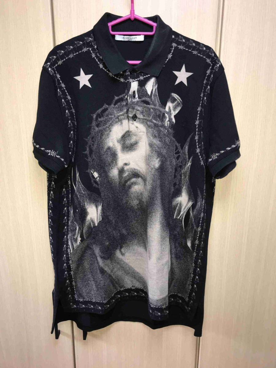 正規 16SS GIVENCHY ジバンシー ジバンシィ ジーザス ポロシャツ XXS