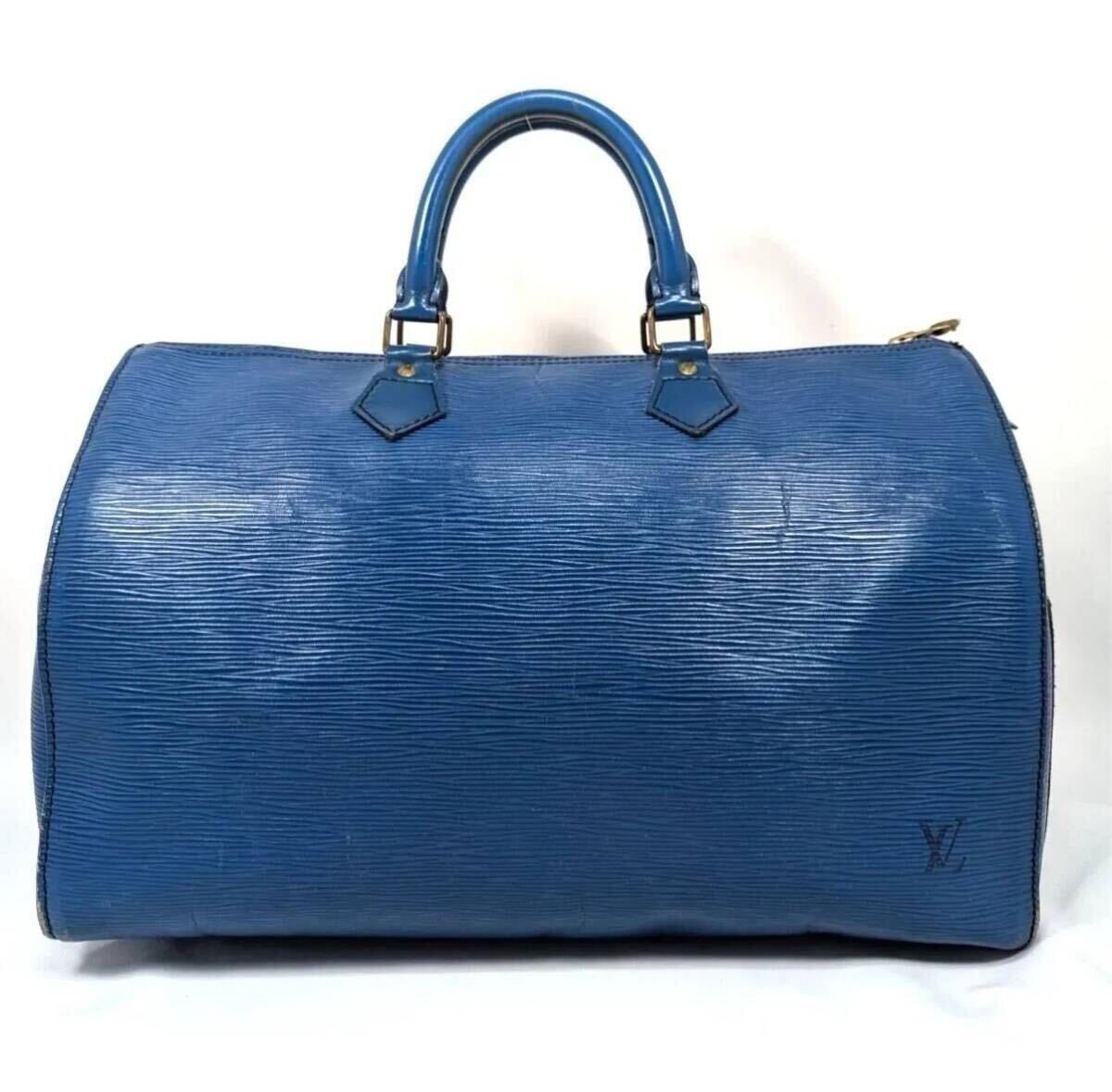 ルイ ヴィトン スピーディ35 ハンドバッグ エピ M42995 LOUIS VUITTON トレドブルー バッグ ボストンバッグ レディース ヴィンテージ
