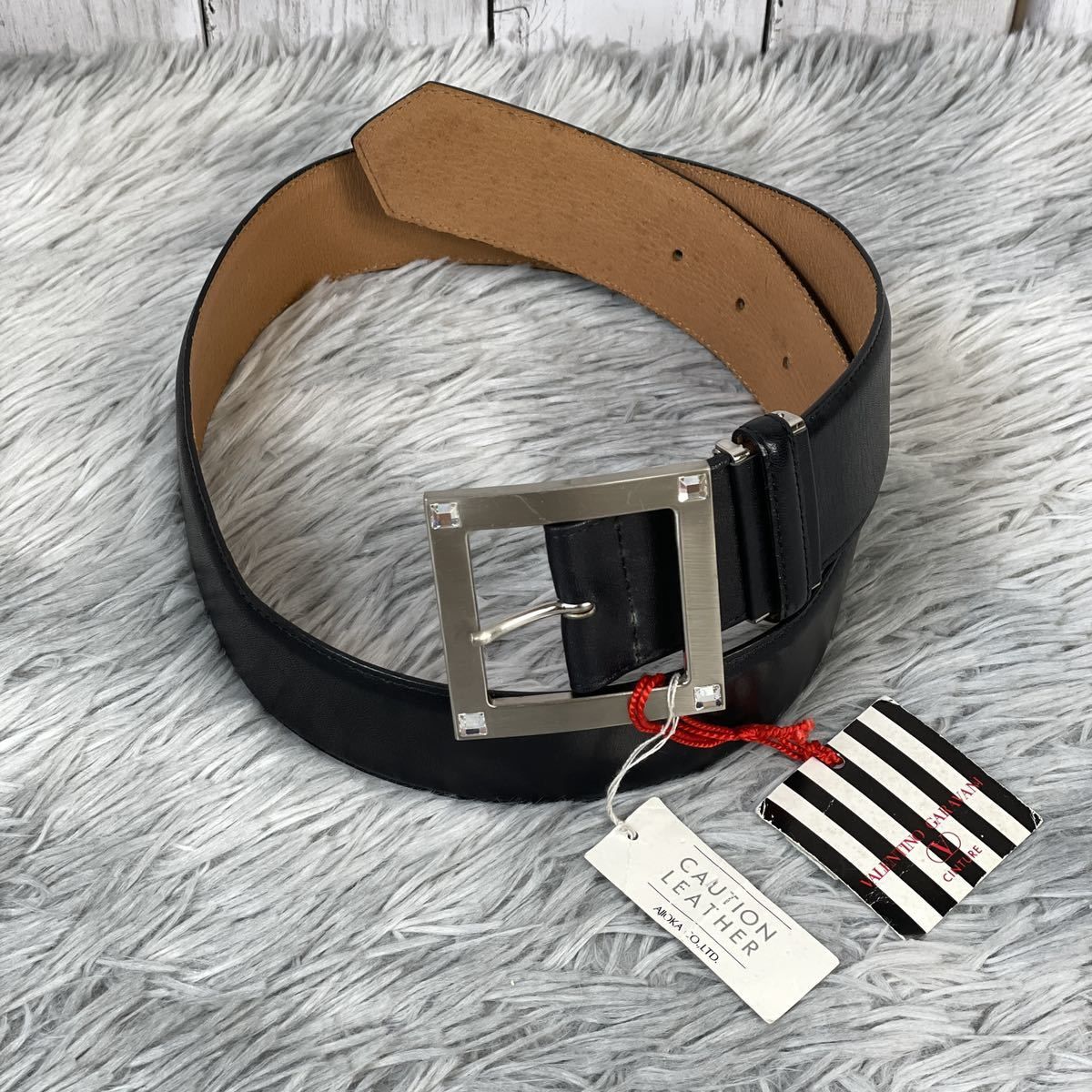 ●ヴィンテージ● VALENTINO ヴァレンティノ ベルト　太ベルト　レザー