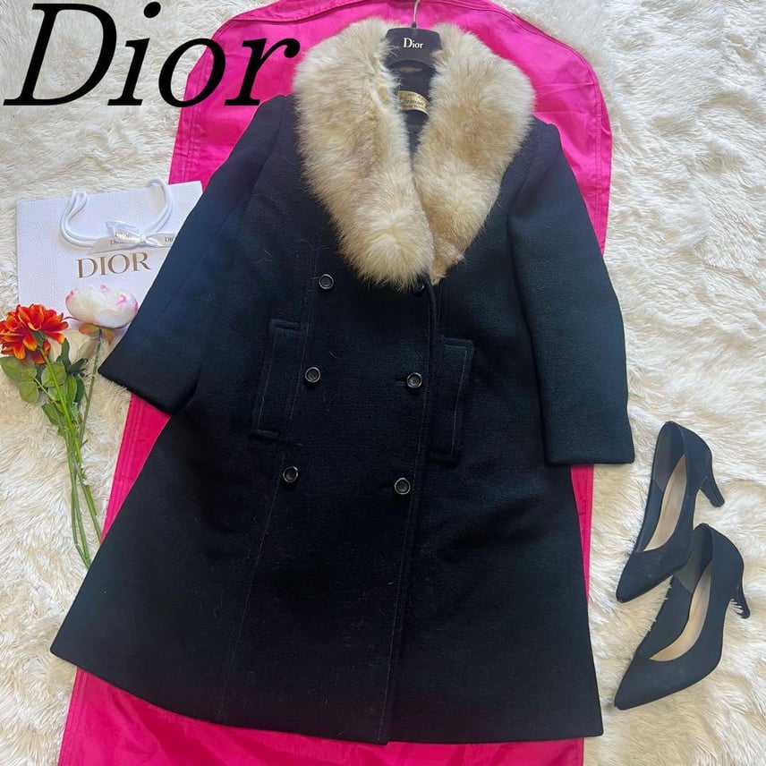 B (目立った傷や汚れなし)】【良品】Christian Dior ファー襟 B (目立った傷や汚れなし)】【良品】Christian Dior ファー襟
