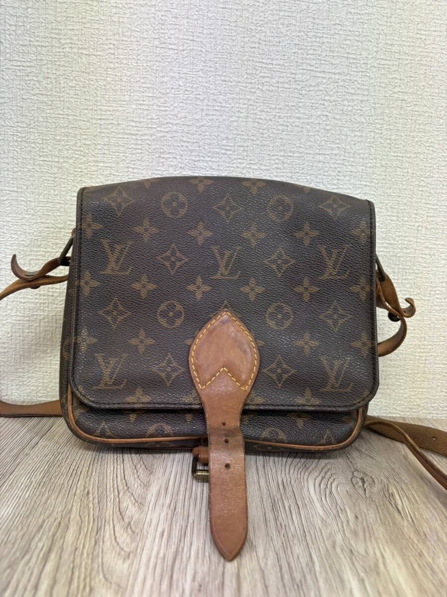 ルイ・ヴィトン　LOUISVUITTON　カルトシエールMM ショルダーバッグ　ヴィンテージ　M51253 モノグラム　中古品