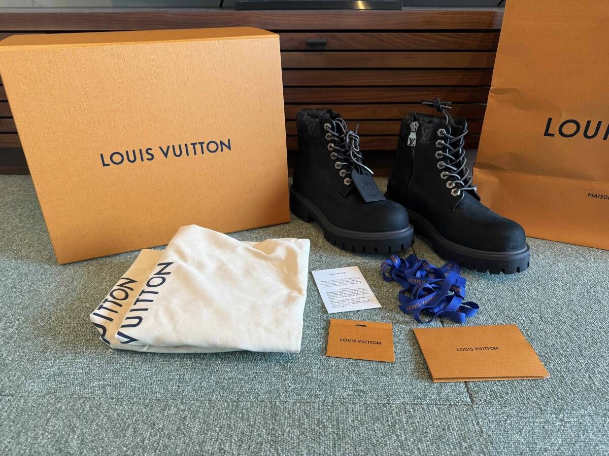 新古品】新品未使用 サイズ7(26cm) ブラック Louis Vuitton  