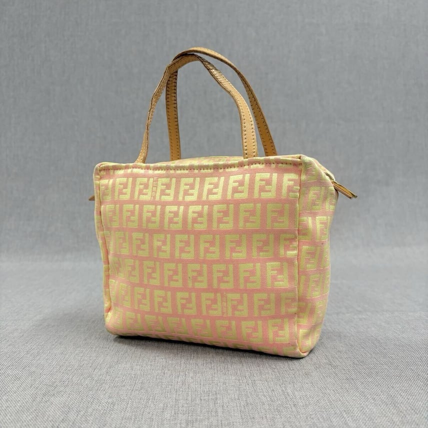 C (やや傷や汚れあり)】FENDI フェンディ ズッキーノ キャンバス C (やや傷や汚れあり)】FENDI フェンディ ズッキーノ キャンバス