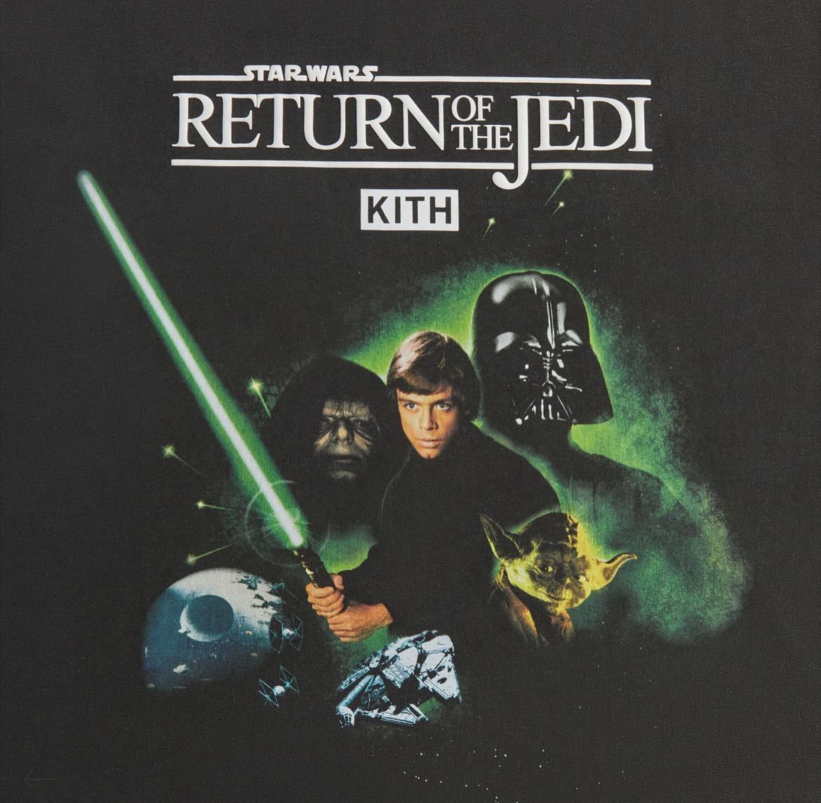 ☆ KITH x STAR WARS Luke Poster vintage tee コラボTシャツ ☆ Kith x STAR WARS Luke Poster Vintage Tee Black Men's - SS23 - US