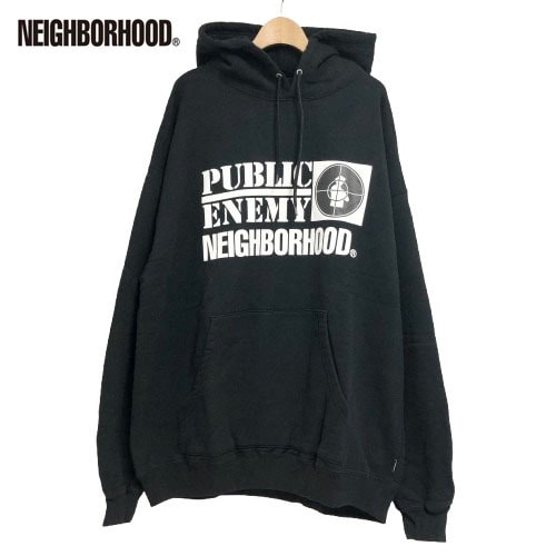 ○★新品未使用　NEIGHBORHOOD×PUBLIC ENEMY　23AW パーカー　XL　ブラック★○