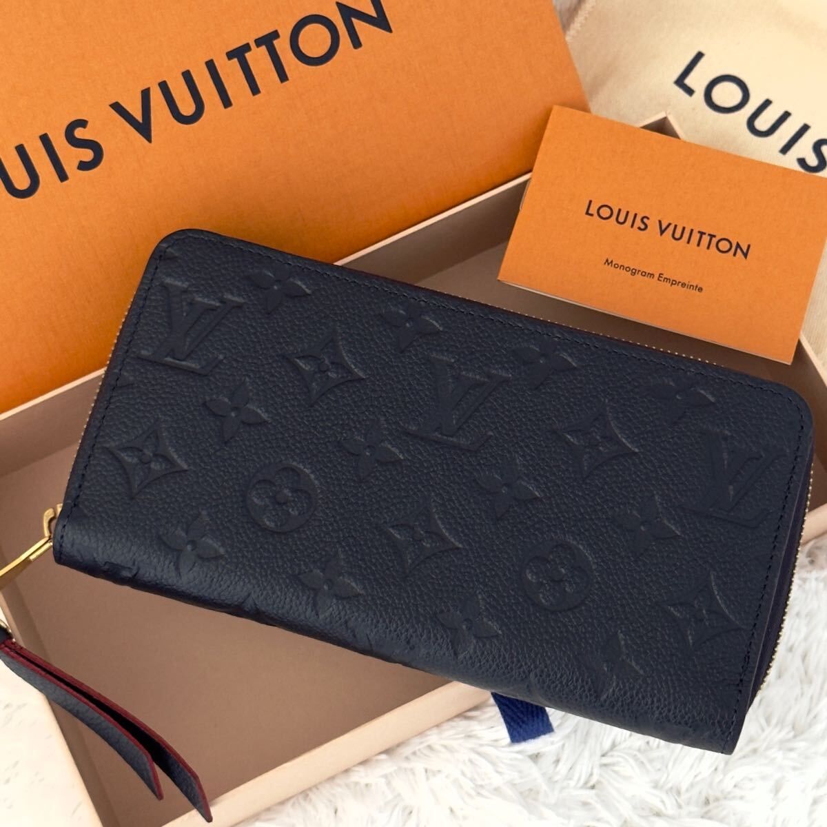 ☆極上美品☆ルイヴィトン モノグラム アンプラント マリーヌルージュ 財布 LOUIS VUITTON ジッピーウォレット 