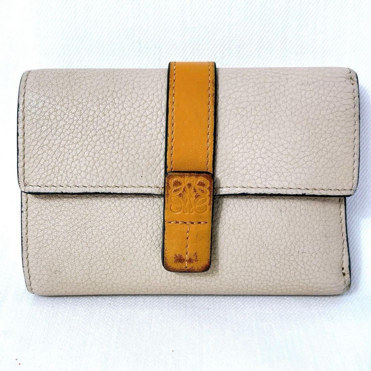 LOEWE ロエベ バーティカルウォレット スモール 三つ折り財布 アナグラム