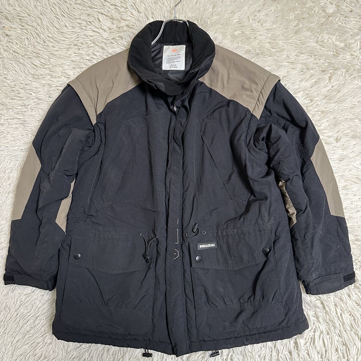 【WINDANDSEA】ウィンダアンドシー ナイロンジャケット 中綿 2way