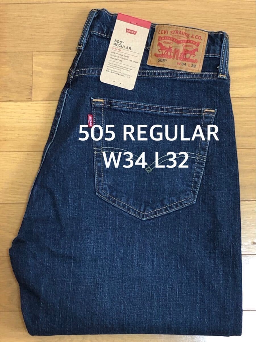 Levi's 505 REGULAR FIT DARKWASH W34 L32