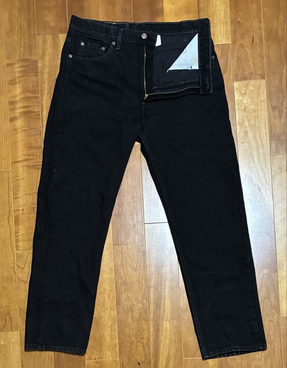 Levi’s 505 後染めサルファブラック USA製 W36 L30 真っ黒バキバキコンディション