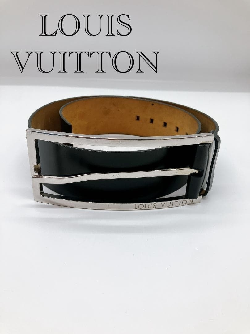 ルイヴィトン レザー シルバー金具 ベルト 表記サイズ 67 レディース