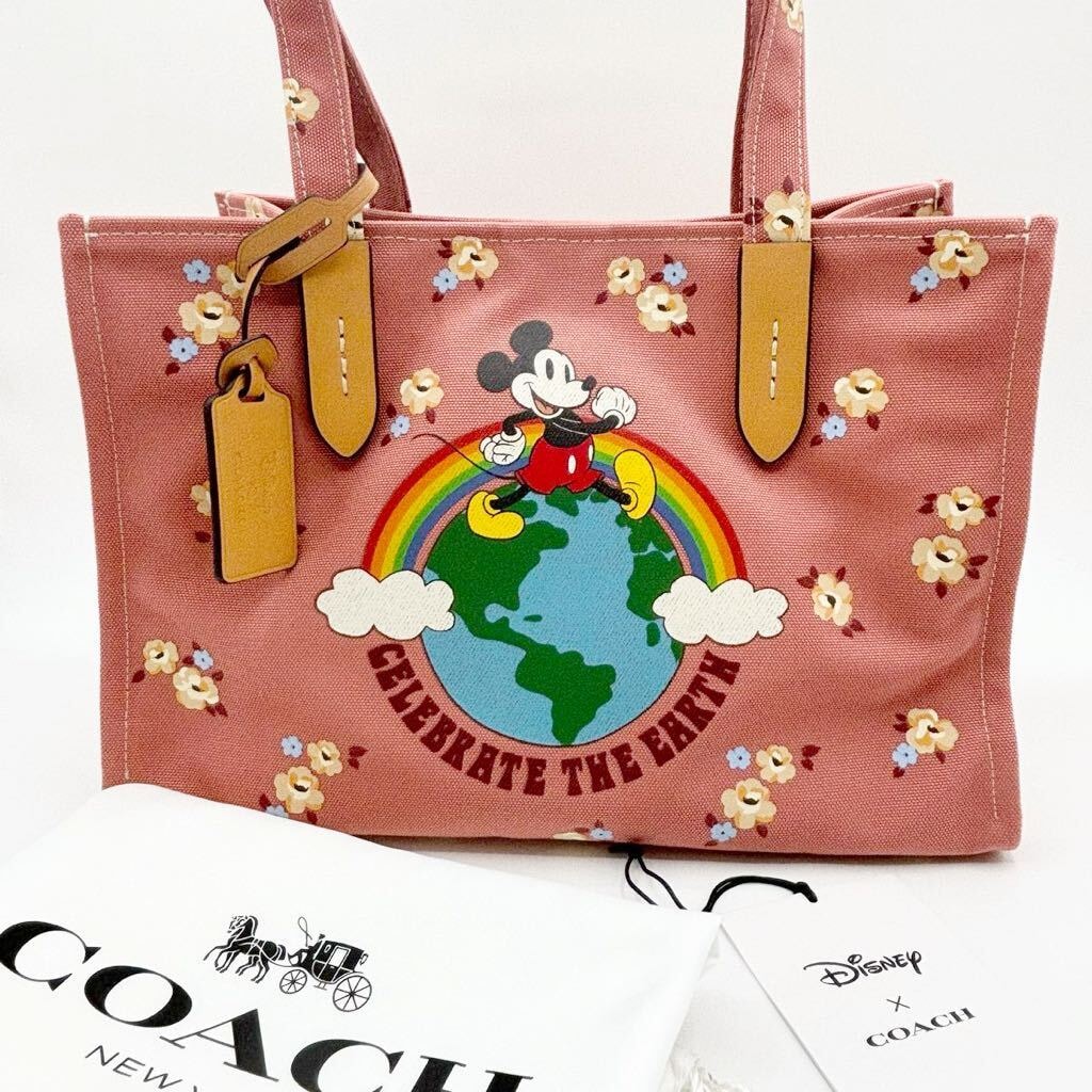 A+ (新品・未使用(ワケあり))】【DISNEY X COACH】トート！フローラル